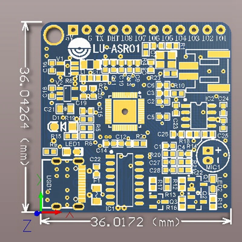 LU-ASR01 Intelligent Voice Recognition Module Voice Board VRM LD3320 Upgrade Version ASR 5V Power Supply
