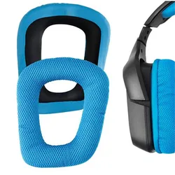 G430 Ear Pads Replacement,Headset Ear Cups, Headband Cushion Earpads Parts for Logitech G35, G432, G332, G930, F450 Headphones