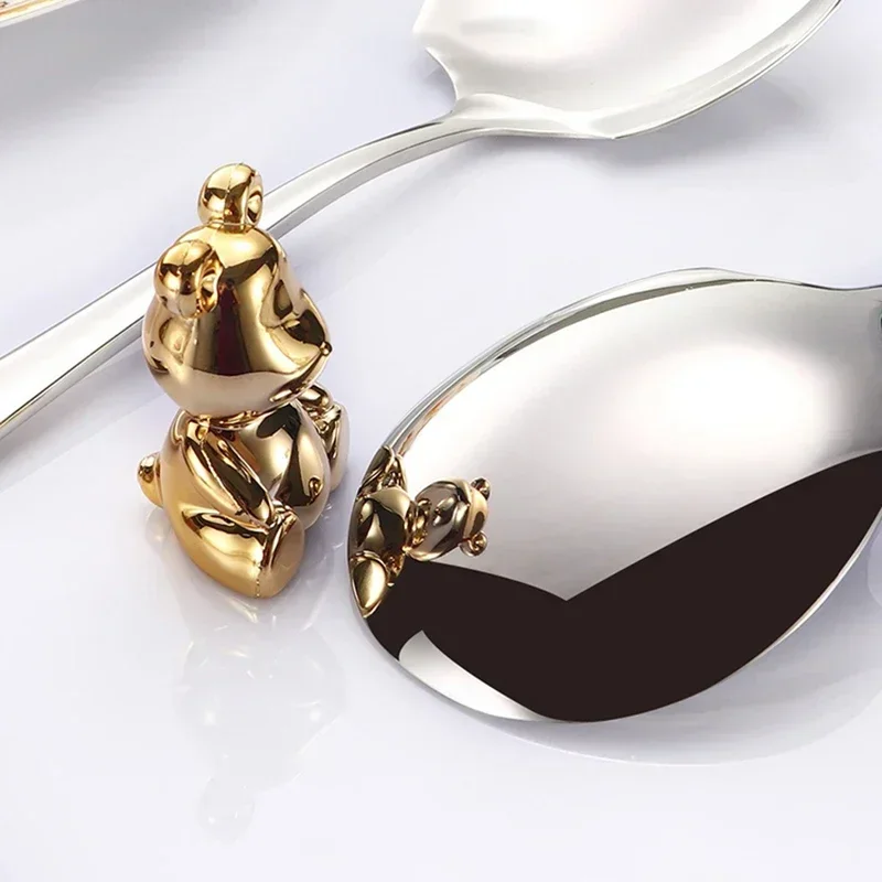 Stainless Steel Long Handle Soup Spoon Silver Tableware