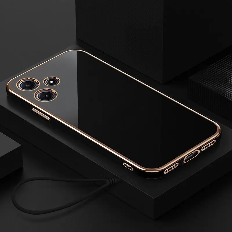 Luxury Shockproof Square Plating Phone Case