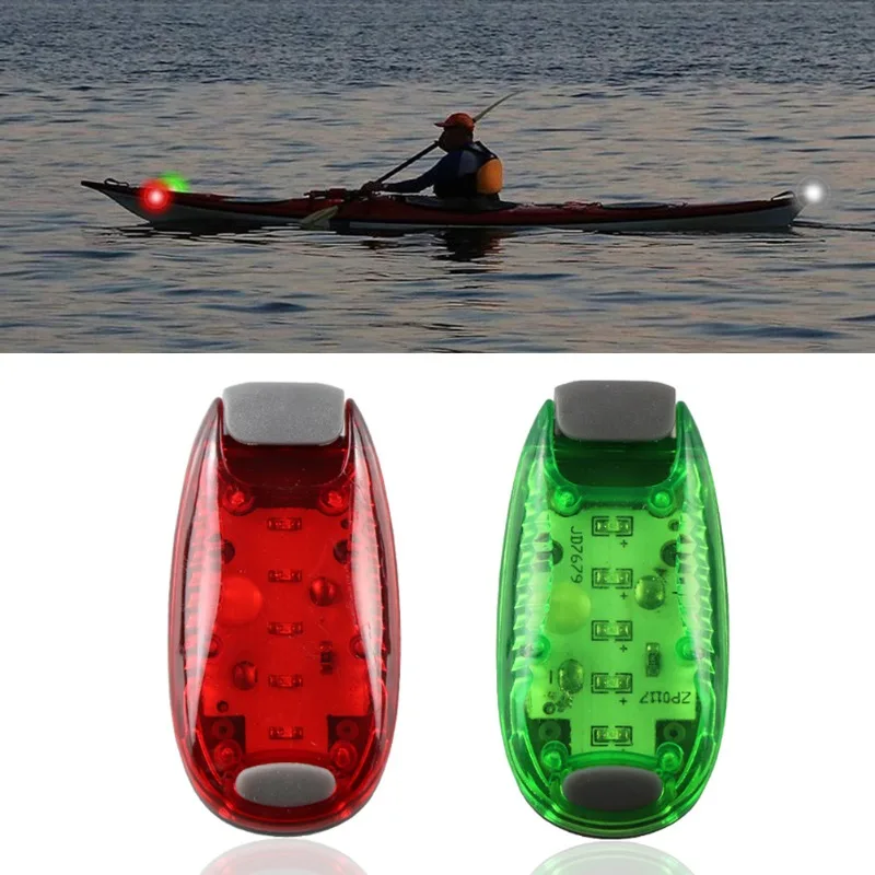 2Pcs Red Green Boat Navigation LED Lights Side Marker Signal Lamp For Marine Boat Yacht Motorboat Night Running Fishing fishing umbrella green 220x193 cm