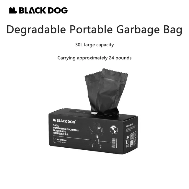 Black Dog Outdoor Degradable Portable Folding Camping Garbage