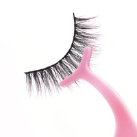 Pink False Eyelash Extensions Plastic Tweezers For Eyelash Extensions Auxiliary False Lash Supplies Multifunctional Makeup Tools 2