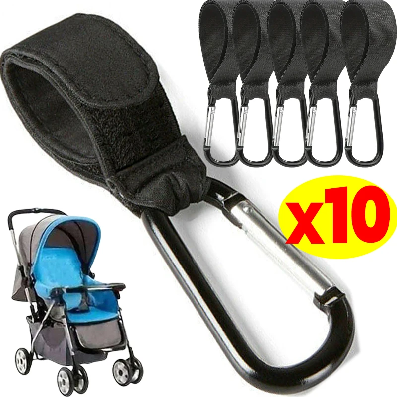 1-10Pcs Baby Stroller Hooks Clip Multifunctional Organizer Storage Accessories