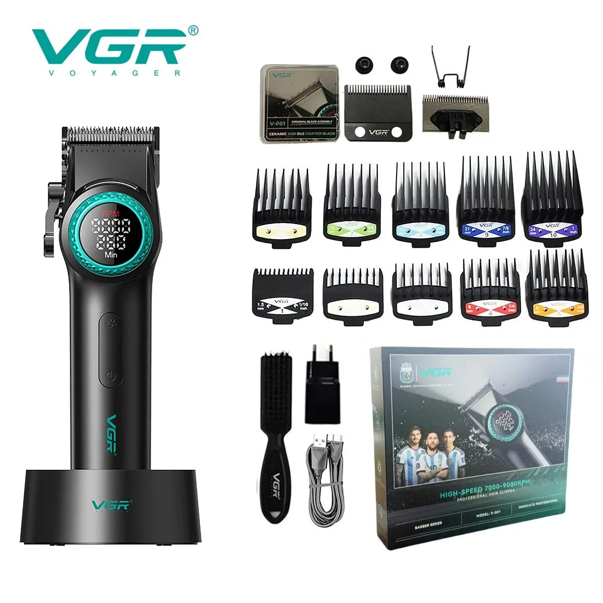 VGR ماكينة قص شعر احترافية ماكينة قص شعر ماكينة حل...