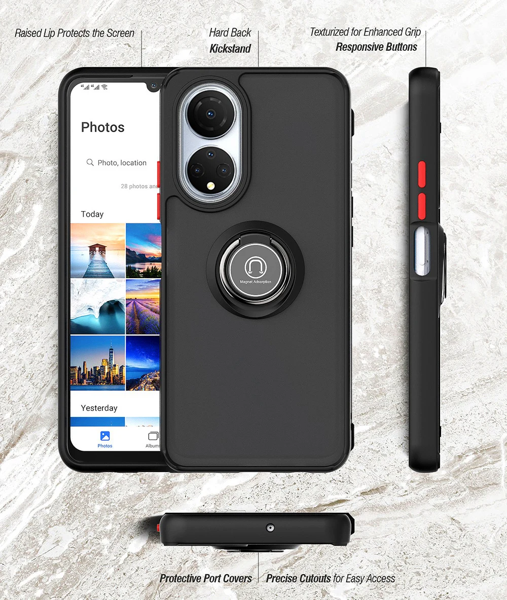 KEYSION, funda de teléfono transparente mate a la moda para Honor X7 50, funda trasera transparente a prueba de golpes para Huawei P50 Pro Nova 9_voghion.com