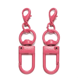 Colorful Alloy Snap Lobster Clasp Hooks for DIY Accessories - Wholesale Pack (Light rose red)