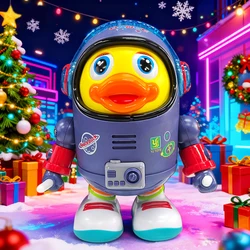 Children's Dancing Duck Toy with Lights and Music - Fun and Festive Holiday Gift (Space Dancing Duck)