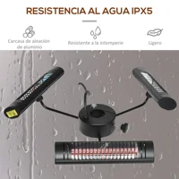 Outsunny наружный Электрический нагреватель 1000 Вт/2000 Вт/3000 Вт для сада, 87x75x22 см — изображение 6