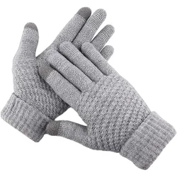 Insulated Touchscreen Thermal Gloves - Unisex, Cold - Proof and Ultra - Warm - One Size (Grey)