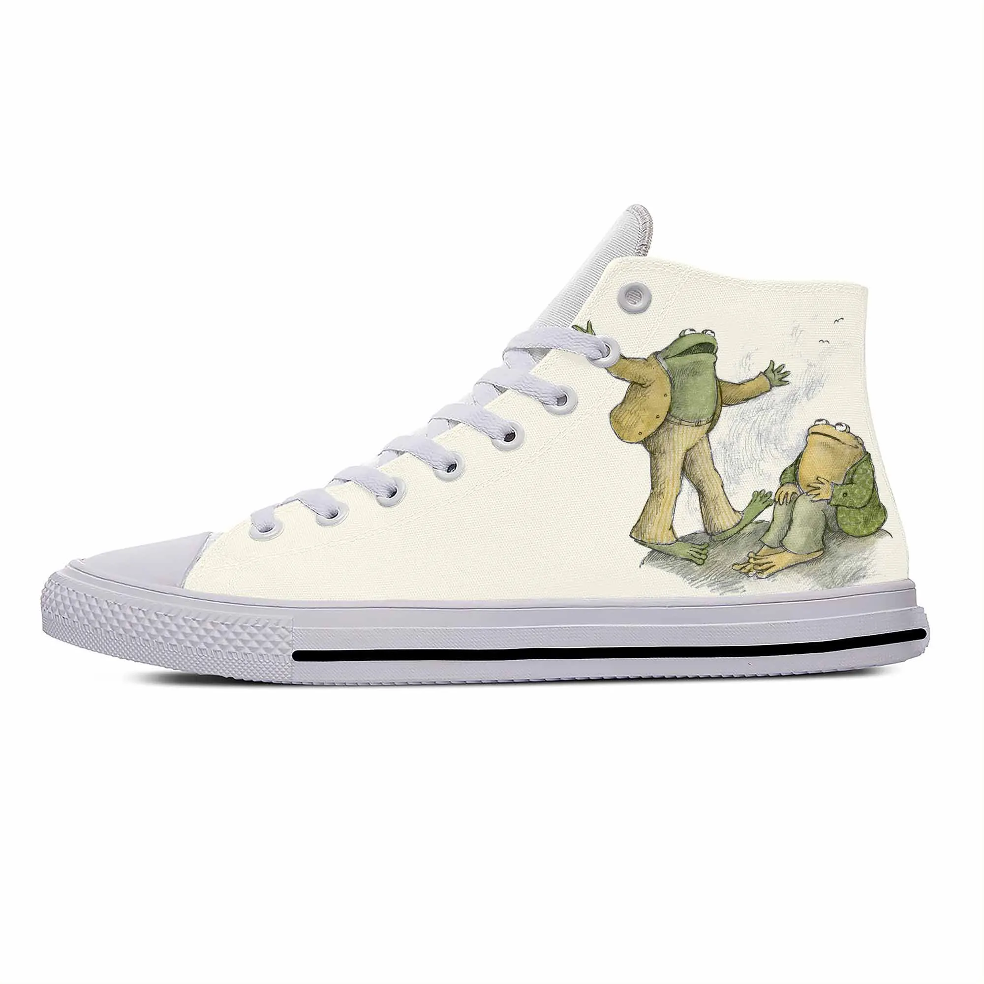 

Anime Cartoon Manga Frog And Toad-Be Gay Do Crime Casual Cloth Shoes High Top Lightweight Breathable 3D Print Men Women Sneakers