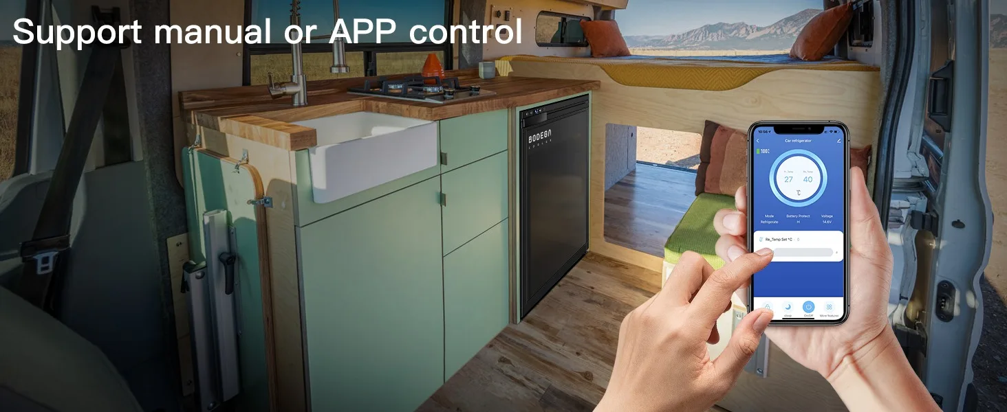 BODEGACOOLER 12 Volt Refrigerator, RV Refrigerator