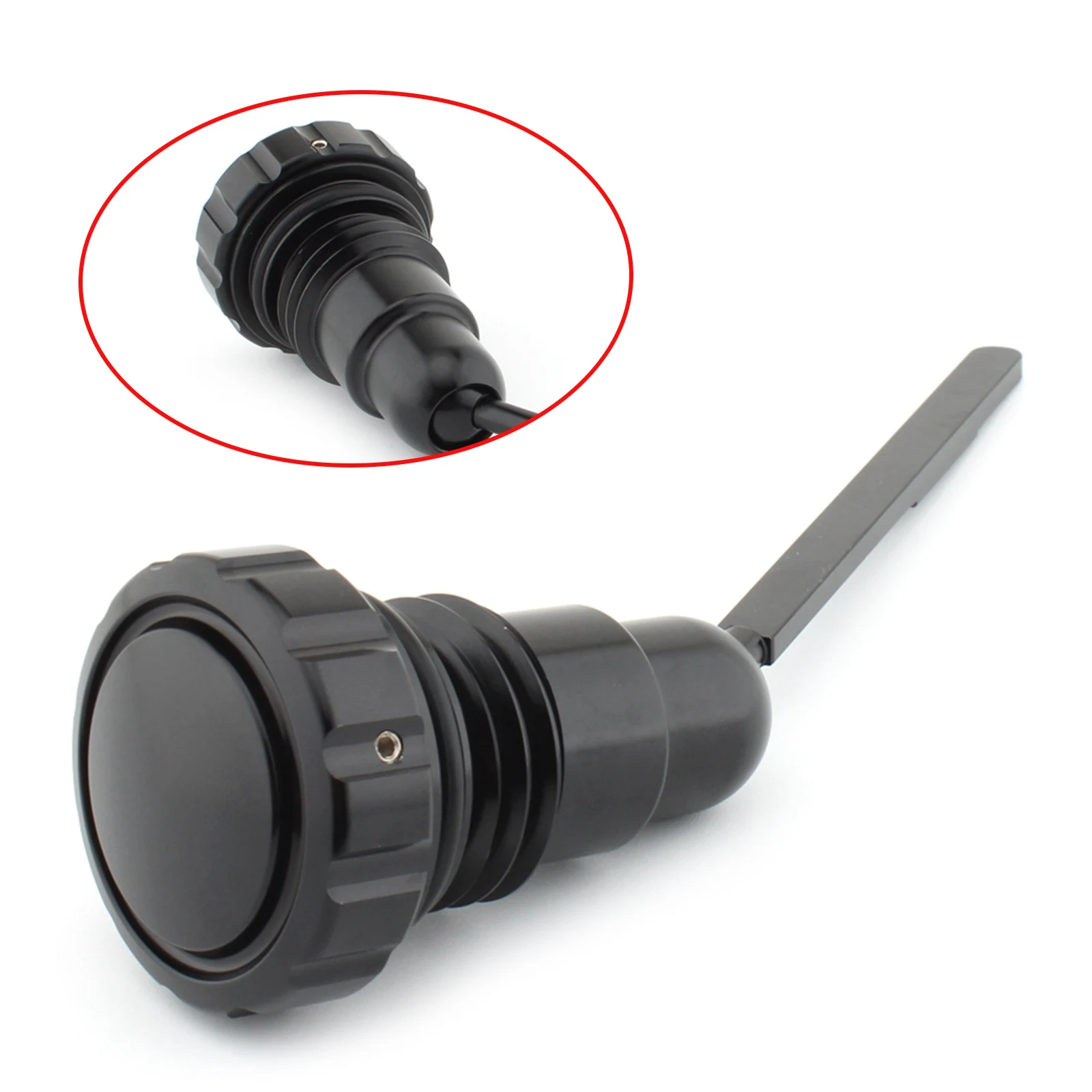 Motorcycle Accessories Oil Dipstick Motocross Burst Slot Track Oil Dip Stick For Harley Touring FLHR FLHX FLH/T FLTR 2007-2016