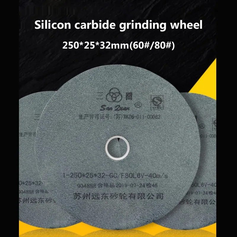 1PCSGreensiliconcarbidegrindingwheel2502532mmWhitecorundum