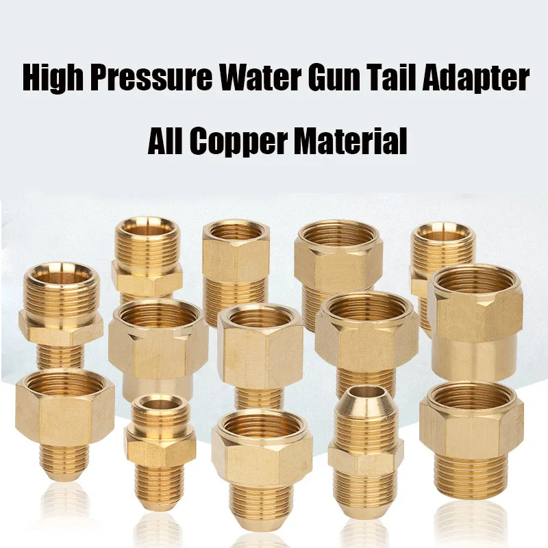 

Brass Reducing 3/8" 1/4" M14 M18 M22 Thread Connector Male Female Adapter For High Pressure Washer Gun Hose Transitional Joints