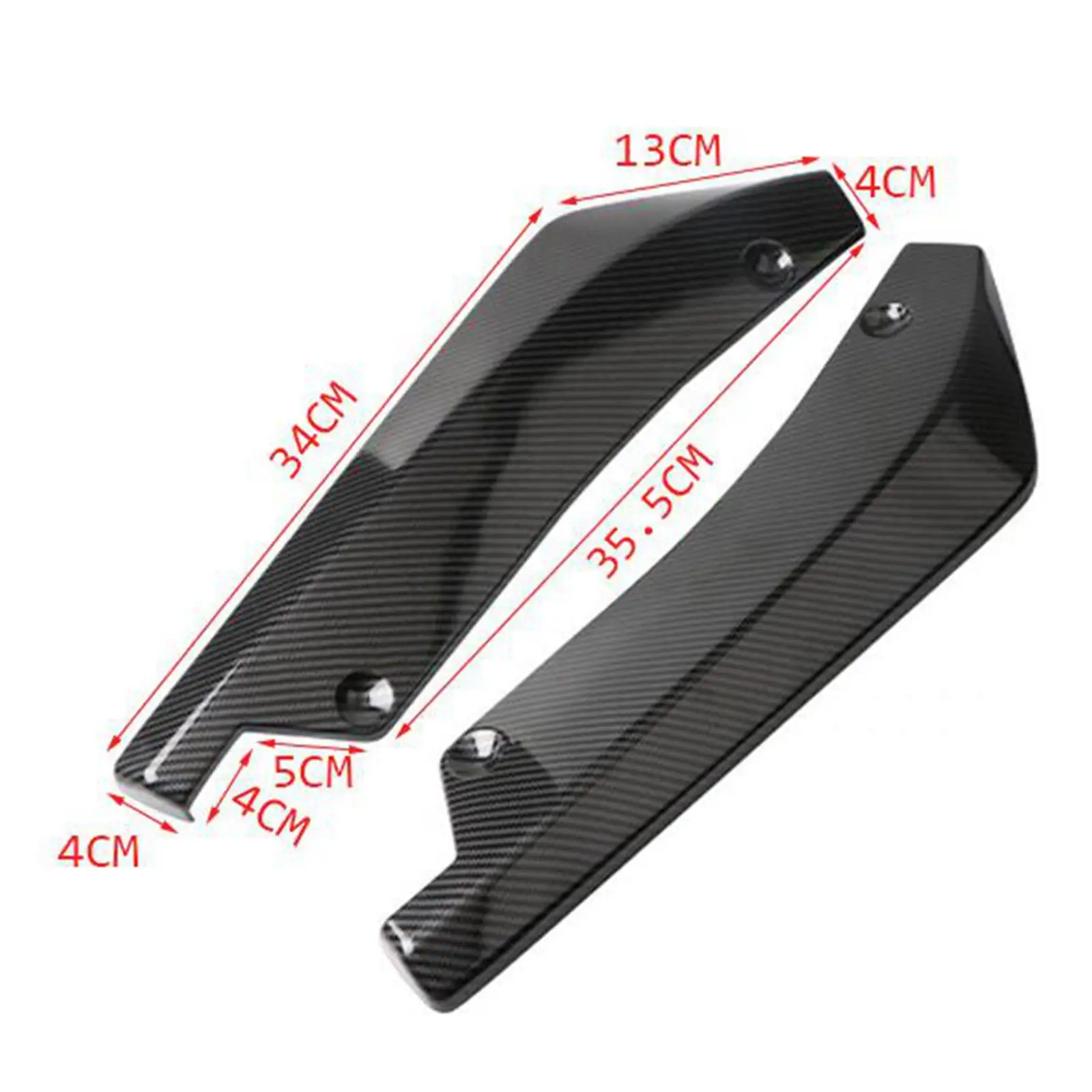 1 Pair Canard Protector Car Rear Snubber Diffuser Spoilers Replaces Car Spoilers Repair Rear Snubber Lip Splitter for Trucks