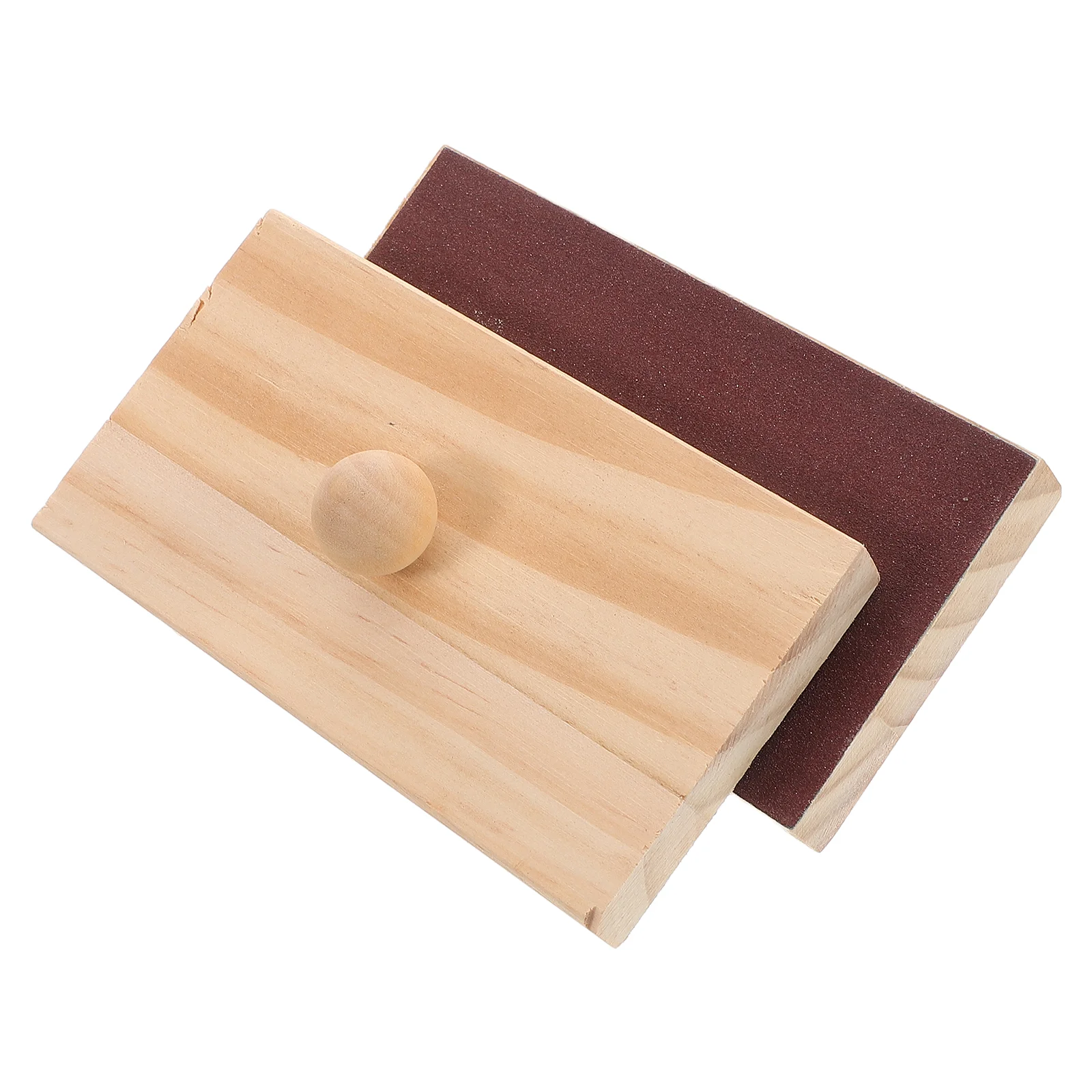 Kids Wooden Sand Block Percussion Instrument for Music Education Rhythm Training Party Favors Wood Block Toy Early Learning