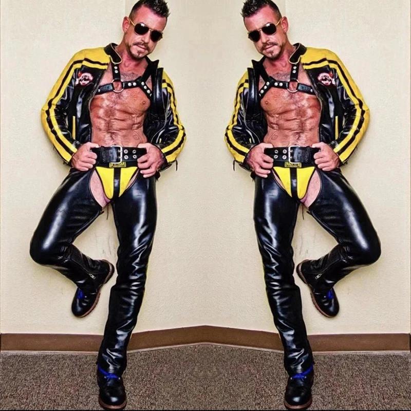 

Nightclub Party Rave Outfit For Men Dancer Model Stage Costume Muscle Man Sexy Clothing DJ DS Gogo Jazz Dancing Wear