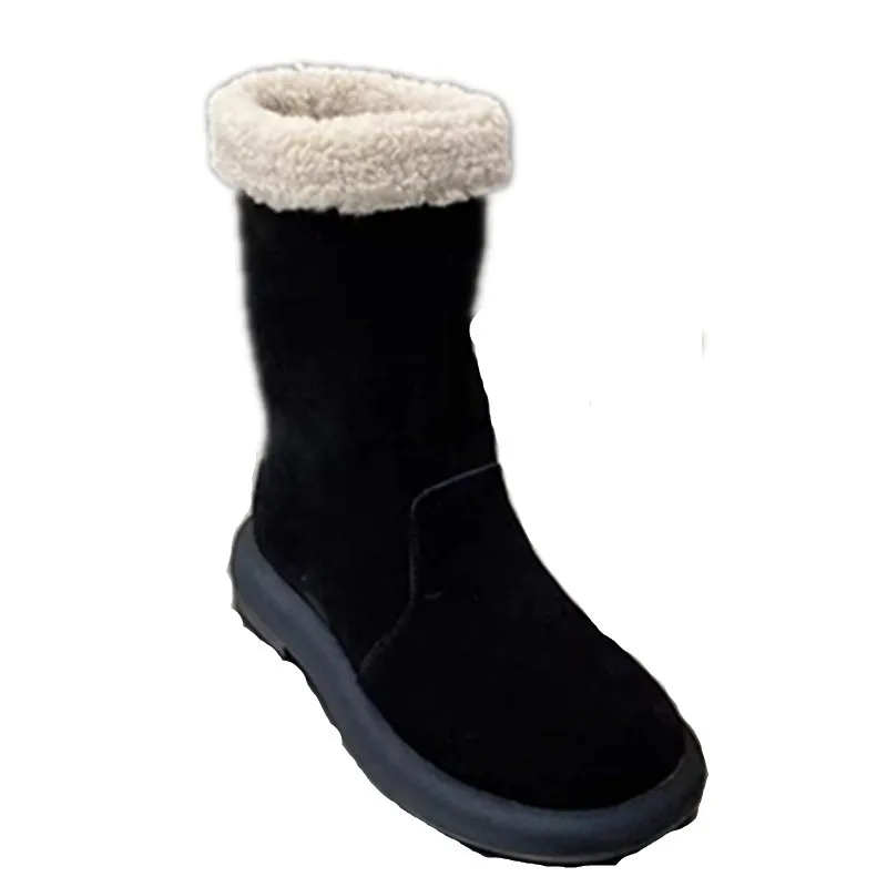 New Rock Shoes Donna Luxury Designer Boots Piattaforma Di Calore Punta Tonda Calzature Invernali Moda Caviglia Stile Inglese Fashion Comfort