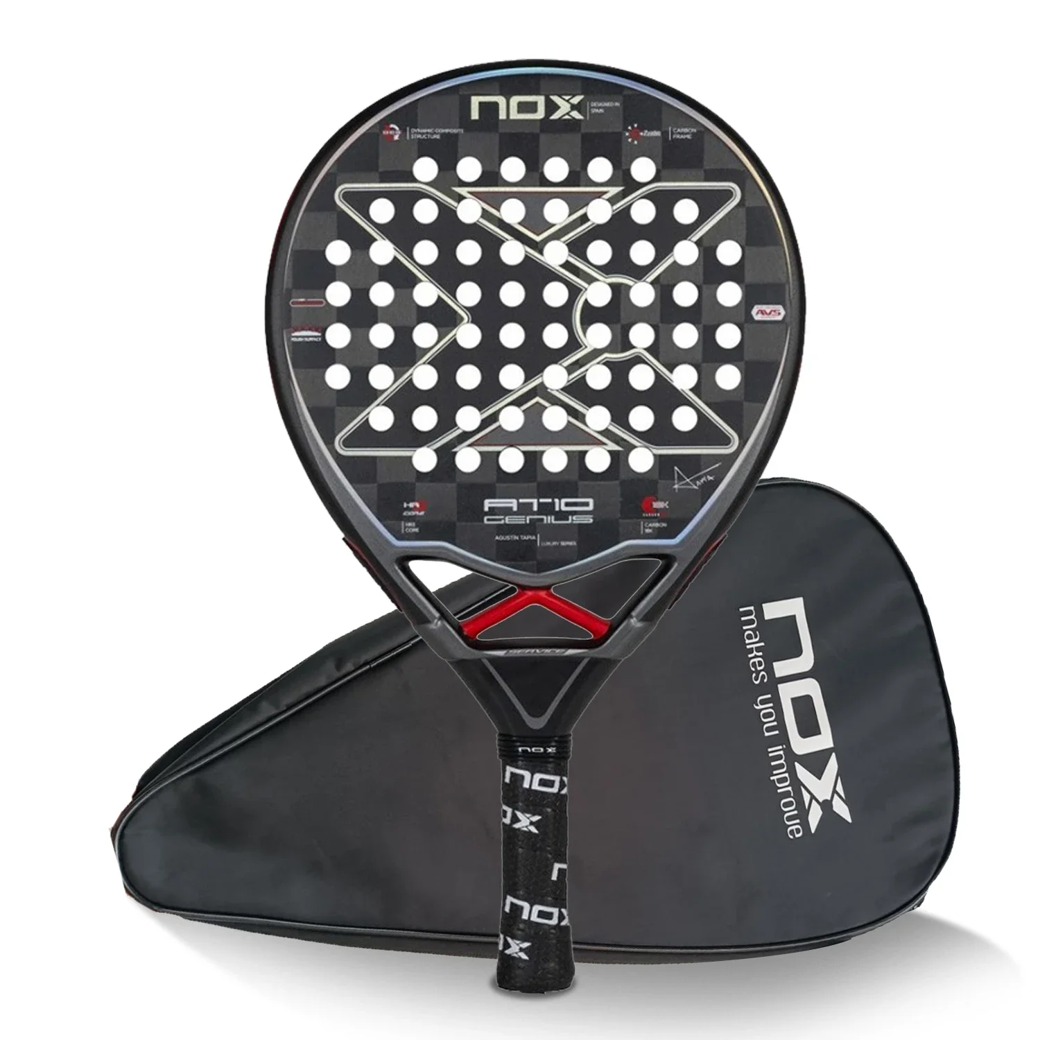 Padel Racket 3k/18K Carbon Fiber rough Surface EVA Memory Flex Foam Core Lightweight Men Women tennis racket padel racket tennis racket set