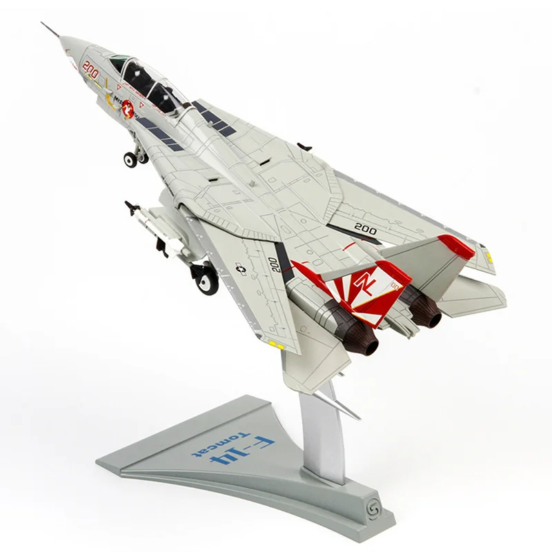 1:72 Scale Model Diecast  Alloy U.S NAVY Army F14 VF-111 Tomcat Fighter Aircraft Airplane Toy Display Collections Display Adult aircraft model diecast metal 1 100 scale f14 f15 alloy diecast u s navy carrier based airplane models plane toy for collections