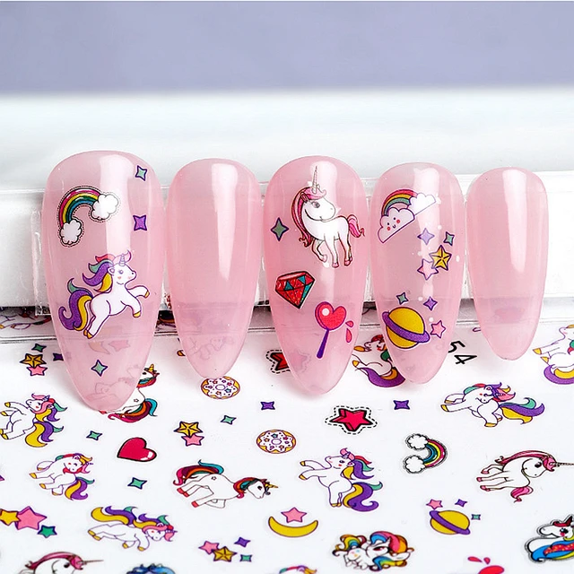 Rainbows and Unicorns Nail Art - Lucy's Stash