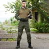 Outdoor Uniform Men Clothes Suits With Pads Wear Resistant Training Hunting Shirts Pants Sets Pant Men Waterproof 6