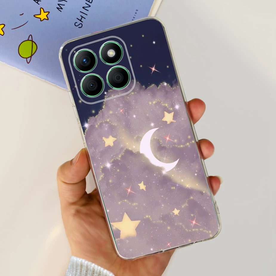 Luxury Painted Clear Silicone Phone Case, Soft Protective Cover, Enhanced Design