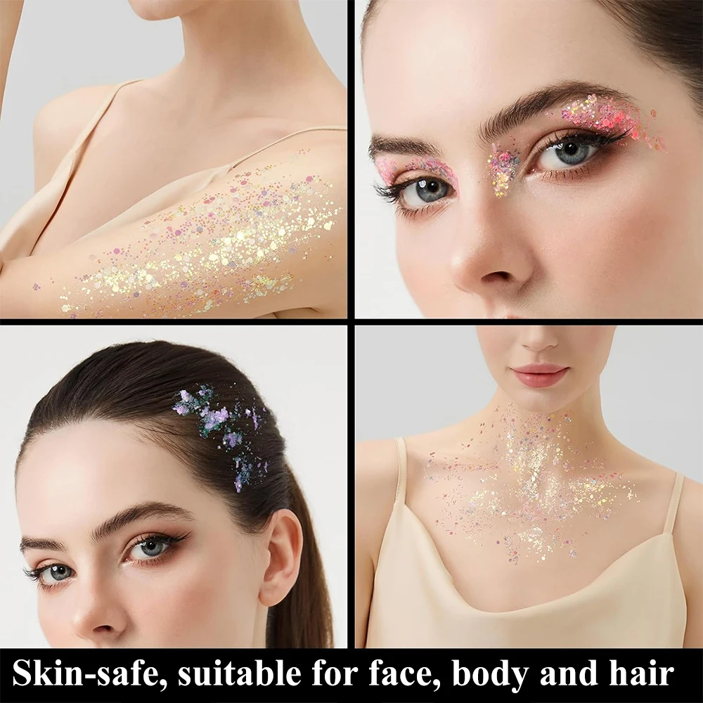 Luminous Glitter Gel - UV Glow Waterproof Makeup