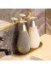 Creative Retro Style Ceramic Push-Type Soap Dispenser With Pump,  Hand Soap Bottle, Suitable For Bathrooms Kitchens And Toilets 1