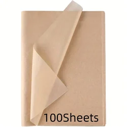 Bulk Brown Tissue Paper Sheets for Gift Wrapping and Crafting (100 Sheets)