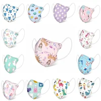 100PCS-10PCS Child Masks Disposable Kids Face Mask Mascarillas Children Safety Dust Protection Mask 4lyers Non-wove Masque Mixed 1