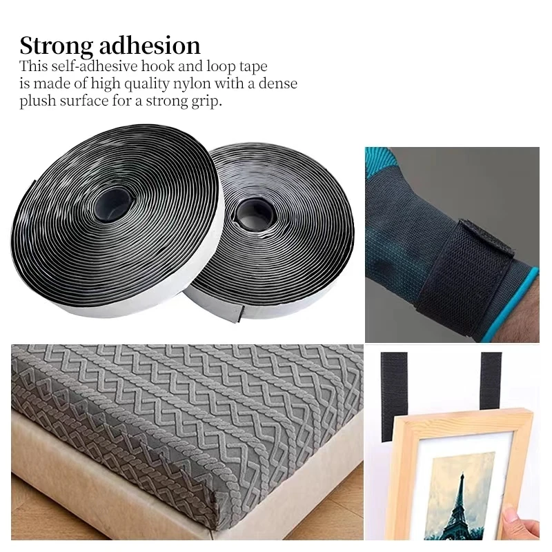 Versatile Self-Adhesive Hook and Loop Fastener Tape