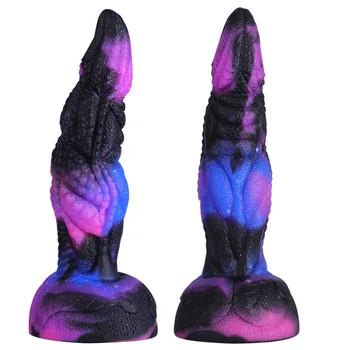 Realistic Octopus Tentacles Huge Suction Cup Transparent Liquid Faked Penis Color Dildo Animal Sex Toys For Woman Adult Game 4