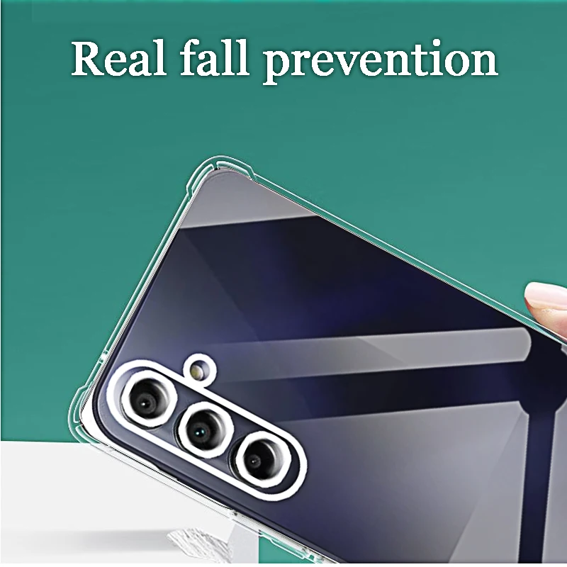 Luxury Clear Shockproof Phone Case - Transparent Protective Cover