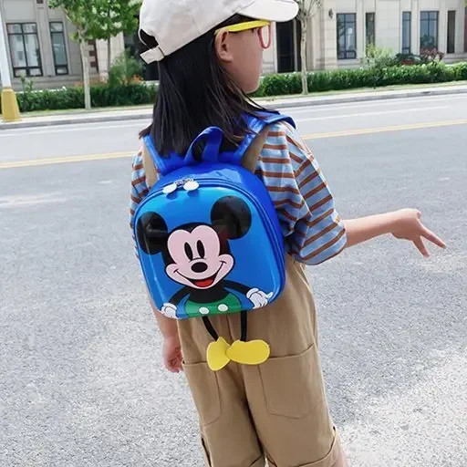 Kindergarten Baby Disney Schoolbag Fashion Kids Backpack Cute Cartoon Mickey Small School Bag Boys And Girls Hardshell Bags 3