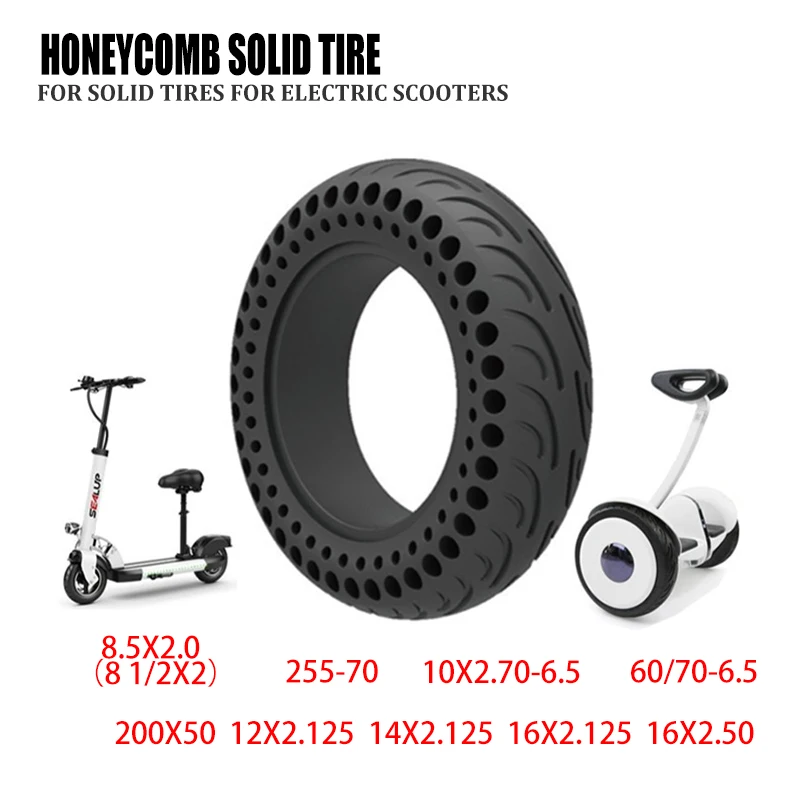 

8/10 inch explosion-proof tire 70/65-6.5 10X2.125 14X2.125 16X2.125 electric scooter solid 10x2.70-6.5 anti puncture