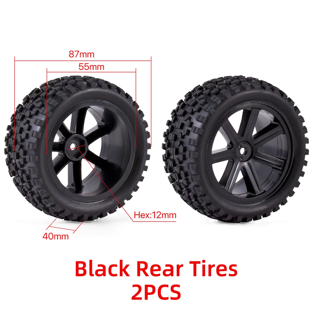 4 Pezzi Pneumatici Per Autocarri Rc Ruote Auto Adattatore - Foto 2