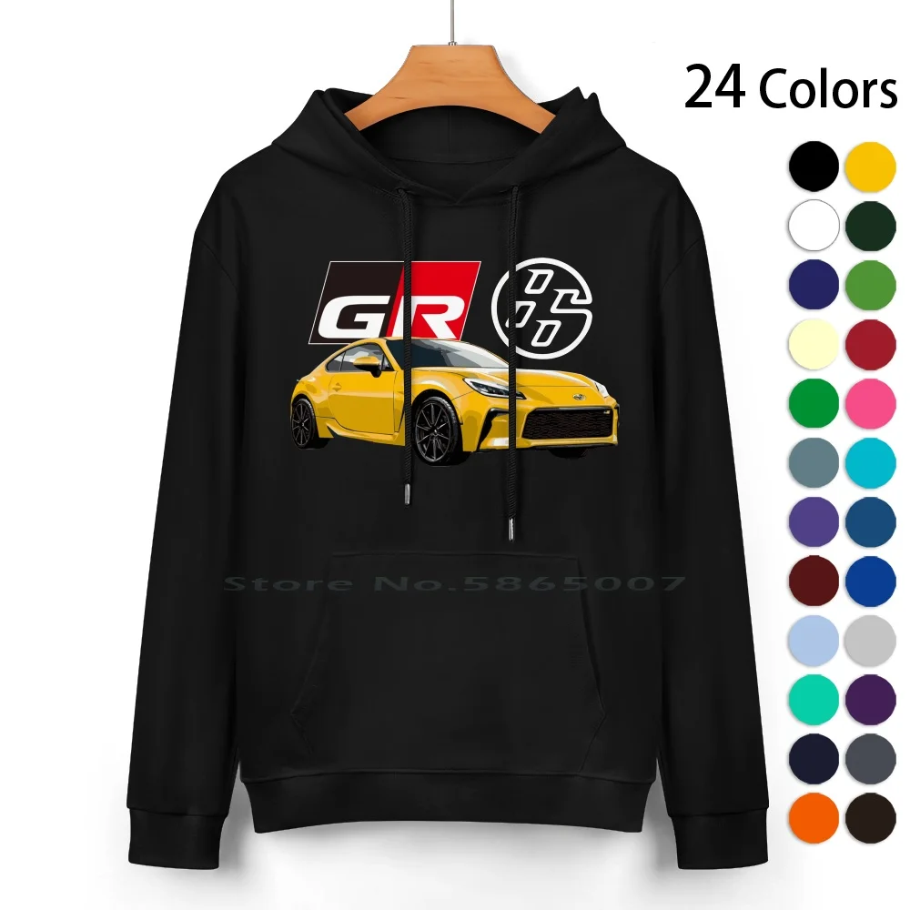 Gr86 Gazoo Racing 86 Felpa Con Cappuccio In Puro Cotone Maglione 24 Colori Gr86 Gt86 Ae86 Gazoo Racing Brz Boxer Veloce E Furious Japan Race