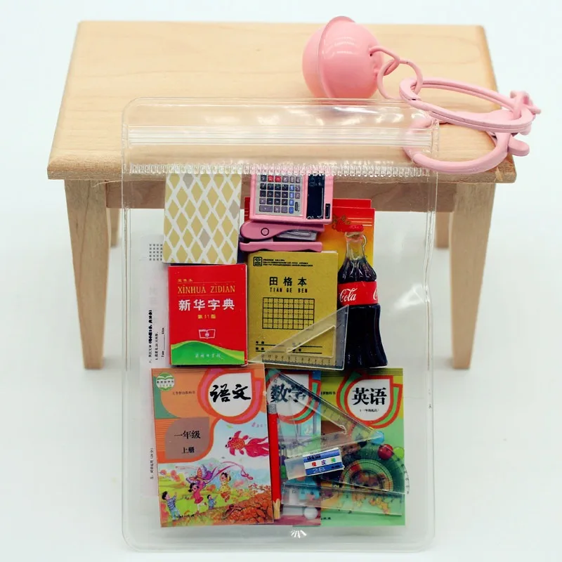 Dollhouse Children's Stationery Set Classroom Living Scene Pocket DIY Simulation Ornament - 5
