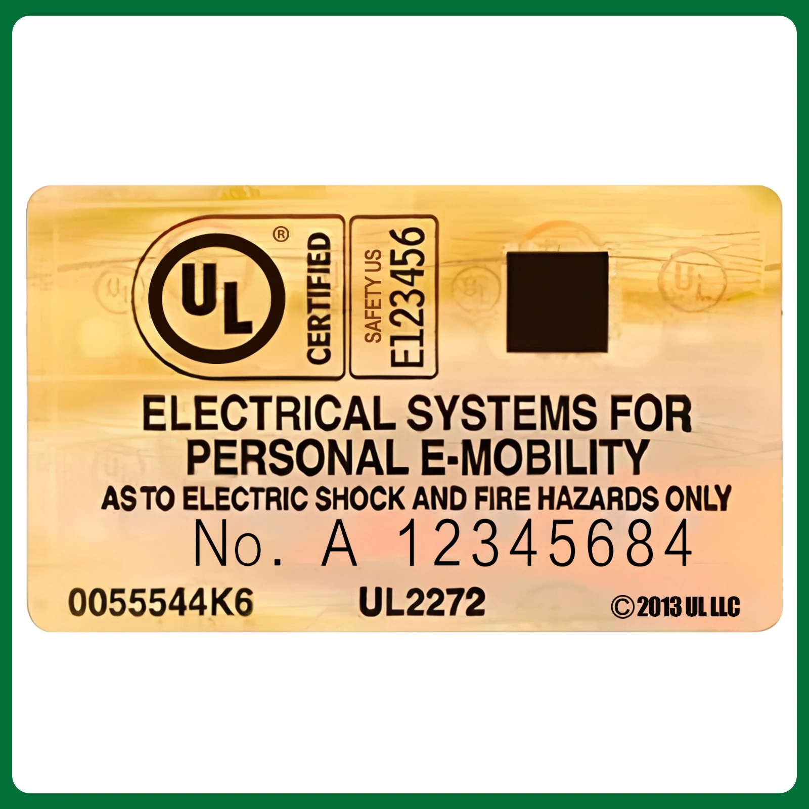 Ul2272 Certified Ul2272 Scooter List Electrical System Ul2272