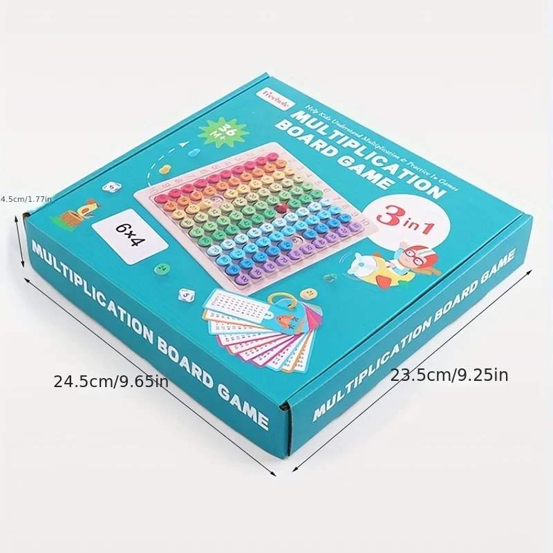 Kids Montessori Educational Wooden Toys Baby Math Toys 99 Multiplication Table Math Arithmetic Teaching Aids for Children Gifts 6