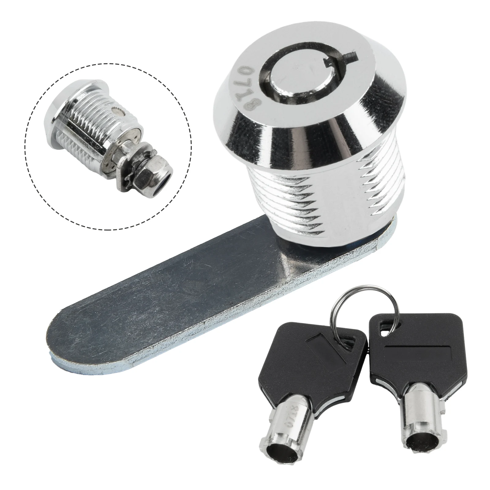 Closing Lever Mailbox Lock Metal Alloy With 2 Key Cylinder Cabinet Locker Door Cupboard Box Locker Cabinet Mail