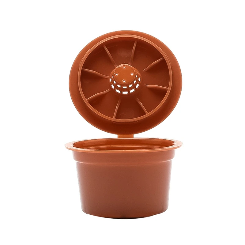 6PCS Reusable Coffee Filter Capsules For Caffitaly S21 S22 Refillable Food Grade Plastic Coffee Pods Refill Capsule