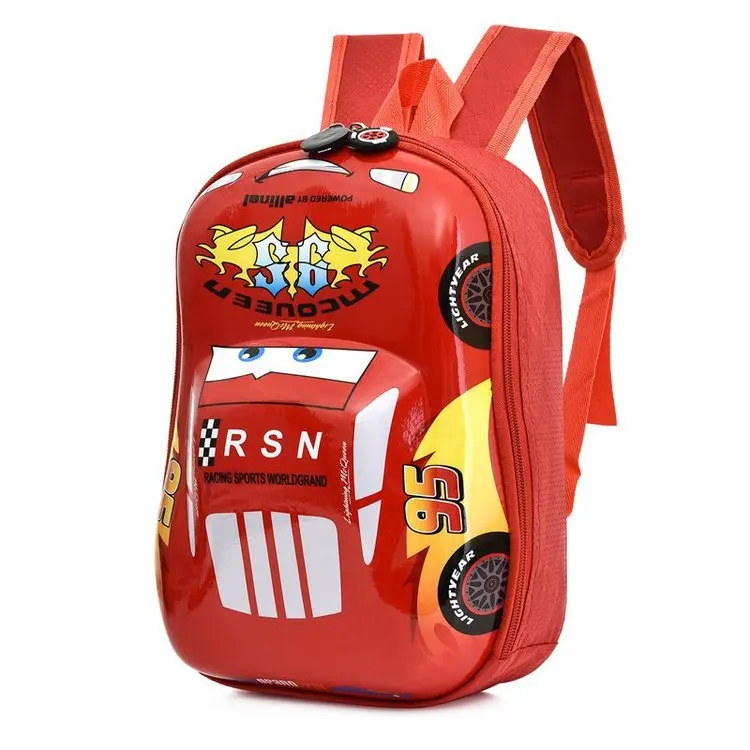 New Disney kids Cartoon cars Backpack  school bag Girls Princess Backpack Primary Schoolbag 4