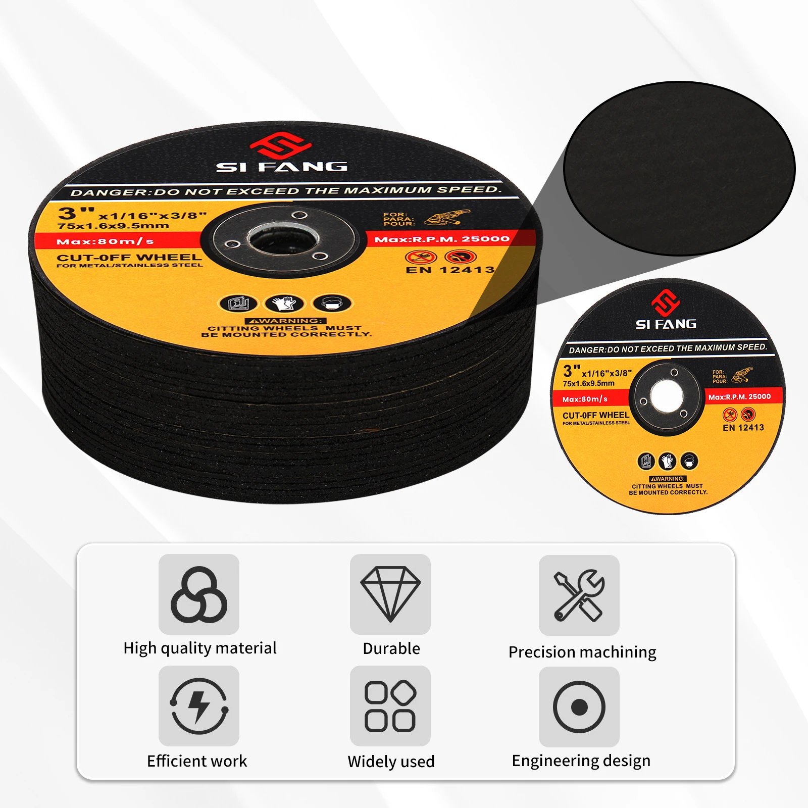 30PCS Metal Cutting Disc 75mm Resin Grinding Wheel Disc for Stainless Steel Iron Angle Grinder Cutting Circular Saw cutting disc grinding disc abrasive wheel grinding wheel cutting blade saw blade