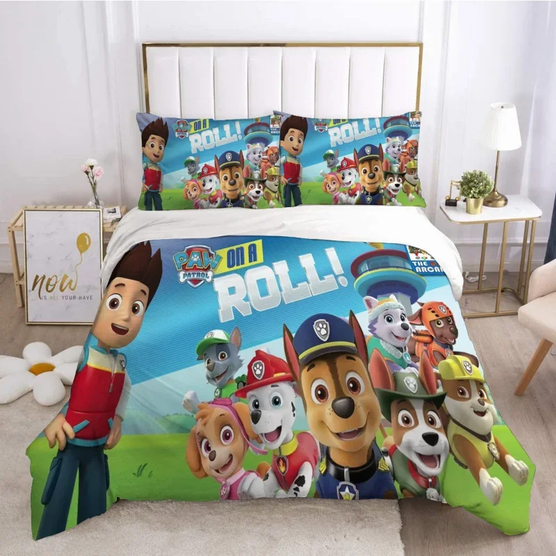Paw Patrol Children Bedding Set Anime Patrol Canine Dog Quilt