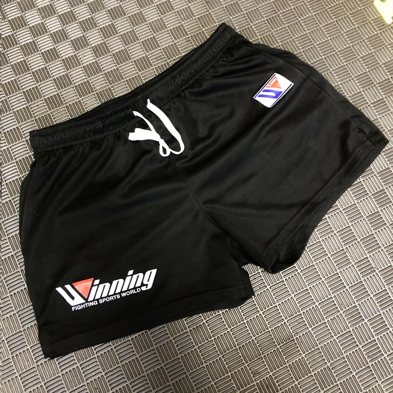 2025 Hot Selling Summer Cotton Winning Training Running Fast Drying Sports Fitness Shorts Men's Sanda Boxing Muay Thai Fighting 3