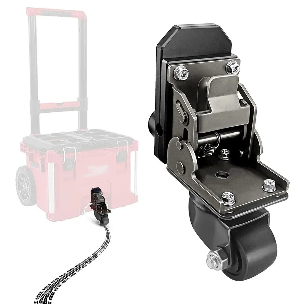 Heavy Duty Wheels Caster Wheel Kit 200 Lbs Load Capacity Effortless Mobility Ergonomic Design Foldable Mechanism