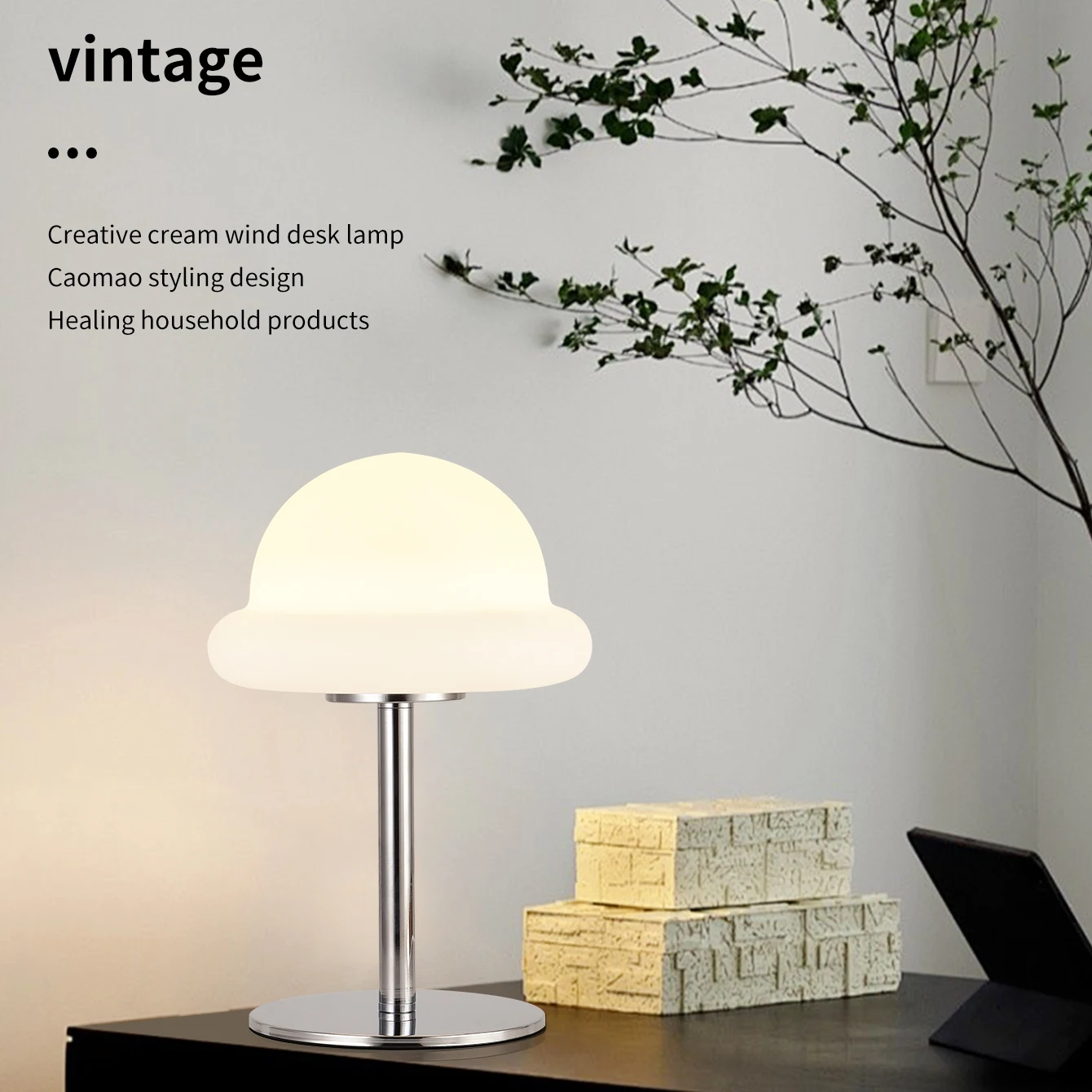 Modern Cloud Table Lamp in Room Setting